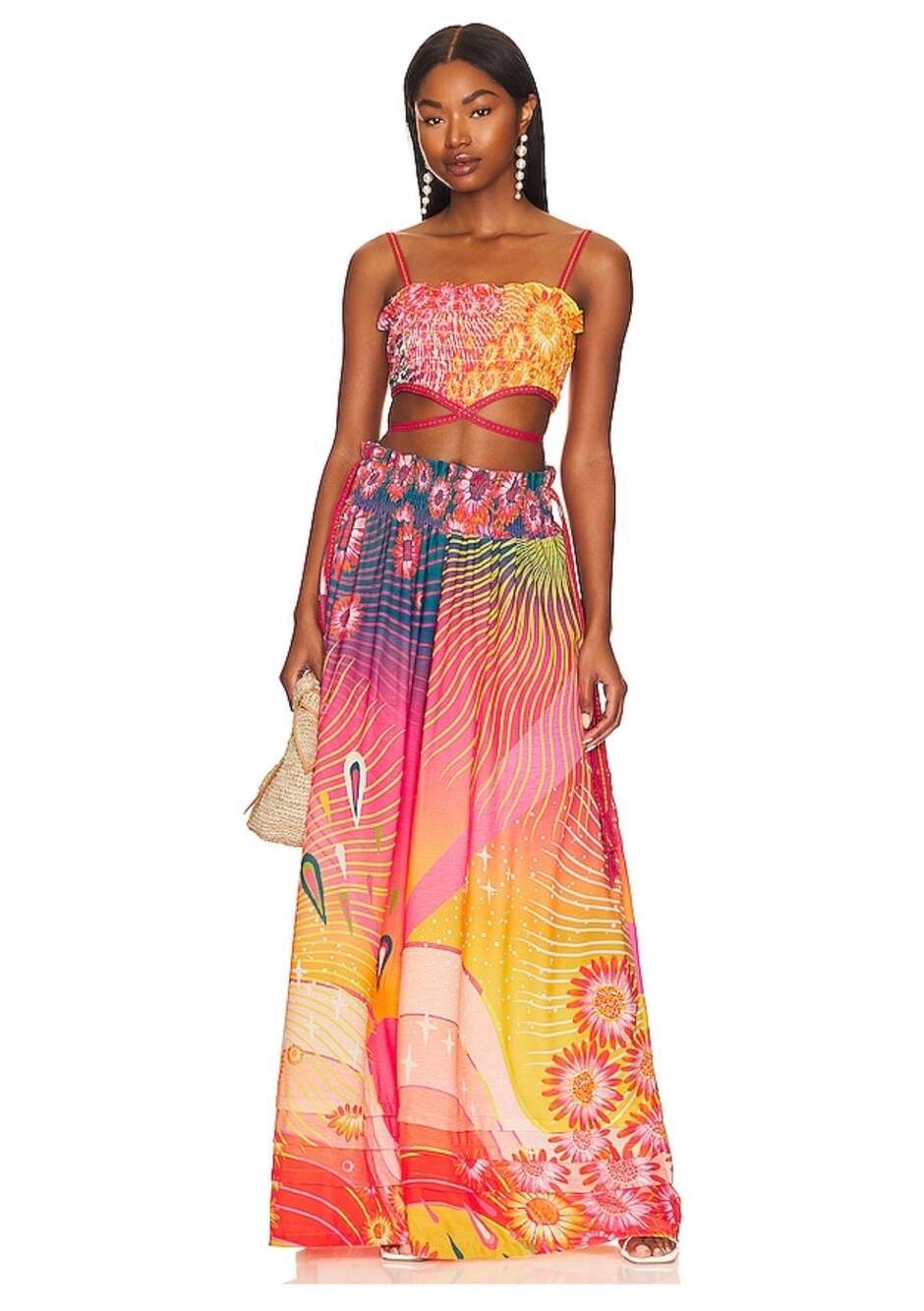 Agua Bendita Revolve Wide Leg in Solaris Ombre - Picture 1 of 12